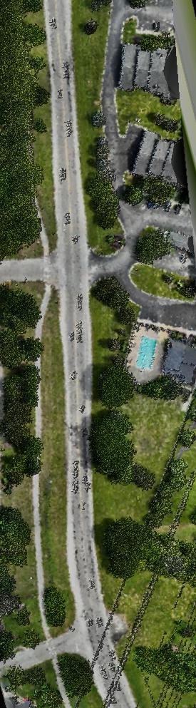 Vanguard RGB orthomosaic of a road corridor and intersection